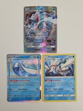 Pokemon Primarina GX And Primarina Trading Card